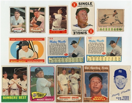 Extensive 1950s-2000s Topps and Assorted Brands Mickey Mantle Collection (200+)